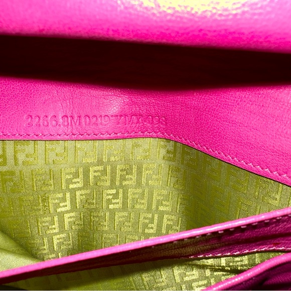 Pink Fendi Lambskin Wallet On Chain WOC - Picture 11 of 15